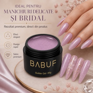 Gel de Constructie Reflectiv Autonivelant | Lilac Sparkle | GBG13 | 50g - Img 5