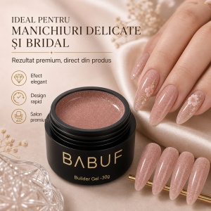 Gel de Constructie Reflectiv Autonivelant | Nude Sparkle | GBG11 | 30g - Img 5