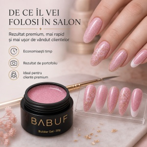 Gel de Constructie Reflectiv Autonivelant | Pink Glitter| GBG7 | 30g - Img 7