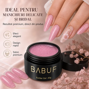 Gel de Constructie Reflectiv Autonivelant | Pink Sparkle | GBG8 | 50g - Img 5