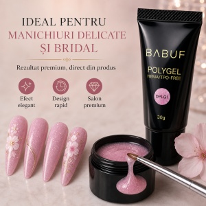 Polygel | Pink Sparkle | DPLG1 | 30g - Img 5