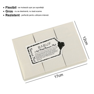 Servetele Unghii pentru degresare albe | fara fibre | SP1 | Set 630 bucati - Img 2