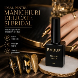 Top Coat Cat Eye | Auriu Magnetic | TCE7 | 15ml - Img 5