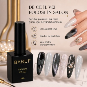 Top Coat Cat Eye | Holografic Magnetic | TCE8 | 15ml - Img 7