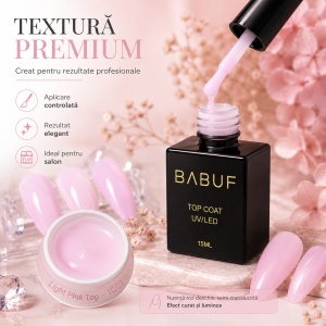 Top Coat | Light Pink Top | TCC7 | 15ml - Img 4