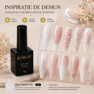 Top Coat | Milky White Top | TCC1 | 15ml - Img 6