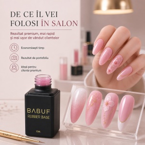 Baza Rubber | Bubble Pink | RB14 | 15ml - Img 7