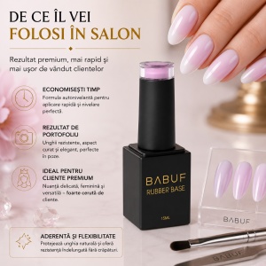 Baza Rubber | Dreamy Blossom | RBP1 | 15ml - Img 7