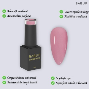 Baza Rubber | Lăptic Roz | RB33 | 15ml - Img 2