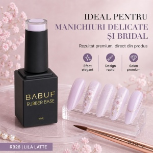 Baza Rubber | Lila Latte | RB26 | 15ml - Img 5