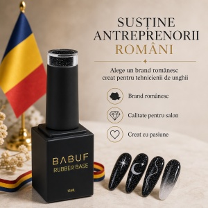 Baza Rubber | Negru Cosmic | RBG21 | 15ml - Img 8