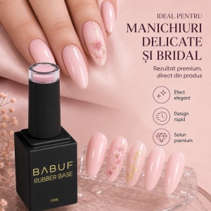Baza Rubber | Roz Marshmallow | RB8 | 15ml - Img 5