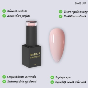 Baza Rubber | Roz Pudrat | RB7 | 15ml - Img 2