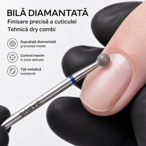 Capat Freza / Bit, Diamantat | Mediu | Bilă Diamantată | BT2 | 4x4 mm - Img 5