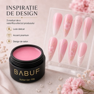 Gel de Constructie Autonivelant | Blush Roz | BG3 | 50g - Img 6