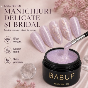 Gel de Constructie Autonivelant | Fairy Veil | BGP6 | 15g - Img 5