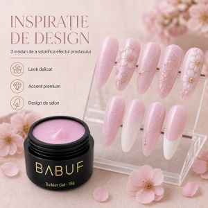 Gel de Constructie Autonivelant | Glitter Pink Cloud | BGG6 | 15g - Img 6