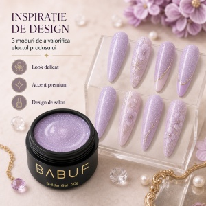 Gel de Constructie Autonivelant | Lilac Glow | BGG4 | 30g - Img 6