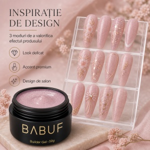 Gel de Constructie Autonivelant | Nude Sparkle | BGG2 | 50g - Img 6