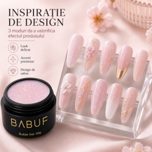 Gel de Constructie Autonivelant | Pearl Pink Shimmer | BGG7 | 50g - Img 6