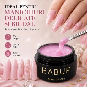 Gel de Constructie Autonivelant | Pink Glaze | BGP8 | 50g - Img 5