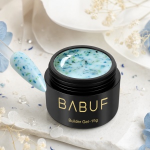 Gel de Constructie Flori Uscate | Milky Blue Petals | BGFU2 | 15g - Img 2
