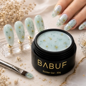 Gel de Constructie Flori Uscate | Milky Mint Petals | BGFU7 | 30g - Img 3