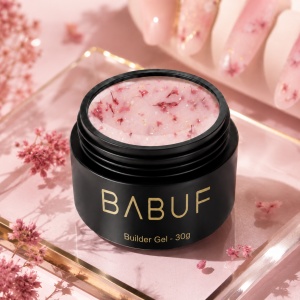 Gel de Constructie Flori Uscate | Milky Pink Petals | BGFU10 | 30g - Img 2