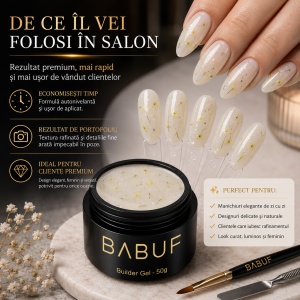 Gel de Constructie Flori Uscate | Milky Yellow Petals | BGFU9 | 50g - Img 7