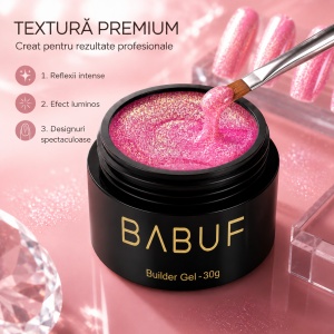 Gel de Constructie Mermaid | Fuchsia Shimmer | MBG7 | 30g - Img 4