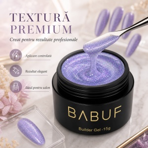 Gel de Constructie Mermaid | Lilac Shimmer | MBG5 | 15g - Img 4
