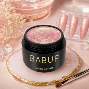 Gel de Constructie Mermaid | Rose Gold Shimmer | MBG8 | 50g - Img 2
