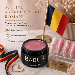 Gel de Constructie Reflectiv Autonivelant | Blush Pink Sparkle | GBG10 | 50g - Img 8