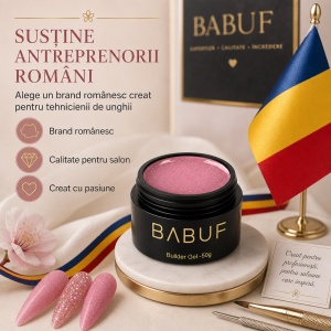 Gel de Constructie Reflectiv Autonivelant | Blush Sparkle | GBG14 | 50g - Img 8