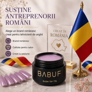 Gel de Constructie Reflectiv Autonivelant | Lilac Sparkle | GBG13 | 15g - Img 8