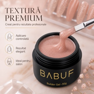 Gel de Constructie Reflectiv Autonivelant | Nude Sparkle | GBG11 | 50g - Img 4
