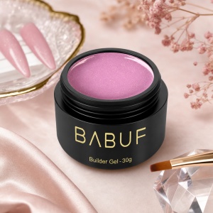 Gel de Constructie Reflectiv Autonivelant | Rose Shimmer | GBG15 | 30g - Img 2