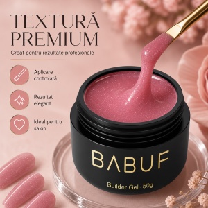 Gel de Constructie Reflectiv Autonivelant | Rose Sparkle | GBG17 | 50g - Img 4