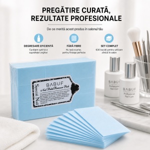 Servetele Unghii pentru degresare albastre | fara fibre | SP1 | Set 630 bucati - Img 7