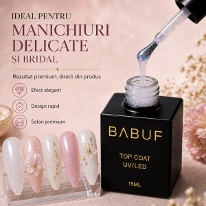 Top Coat | Iridescent Flakes Top | TCP7 | 15ml - Img 5