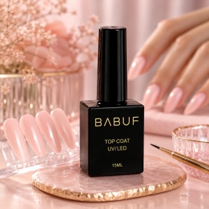 Top Coat | Peach Pink Top | TCC4 | 15ml - Img 3