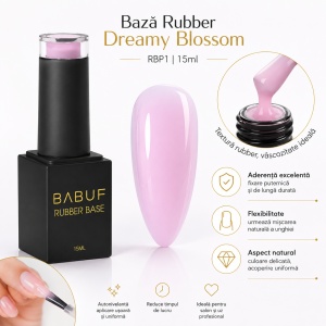 Baza Rubber | Dreamy Blossom | RBP1 | 15ml - Img 4