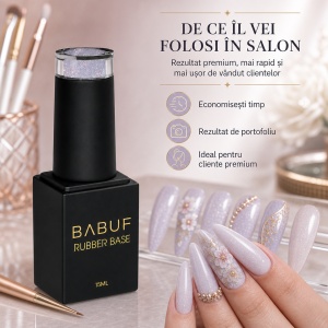 Baza Rubber | Milky Starlight | RBG13 | 15ml - Img 7