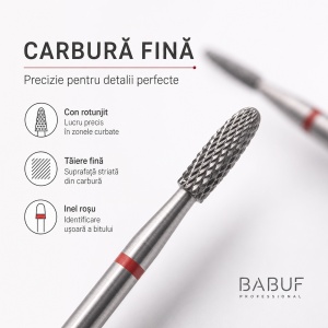 Capat Freza / Bit, Carbit | Fin | Con Rotunjit | BT13 | 2x8.2 mm - Img 4