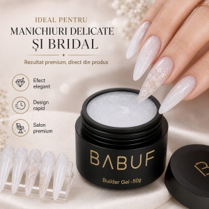 Gel de Constructie Autonivelant | Alb Laptos Glitter | BGG1 | 50g - Img 5