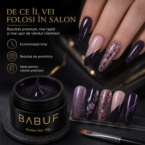 Gel de Constructie Autonivelant | Black Stardust | BGG8 | 30g - Img 7