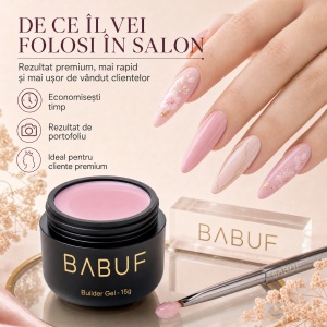 Gel de Constructie Autonivelant | Blush Veil | BG22 | 15g - Img 7