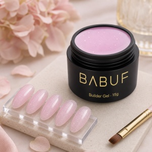 Gel de Constructie Autonivelant | Glitter Pink Cloud | BGG6 | 15g - Img 3