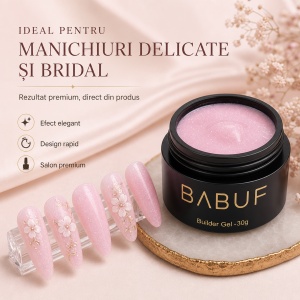 Gel de Constructie Autonivelant | Glitter Pink Cloud | BGG6 | 30g - Img 5