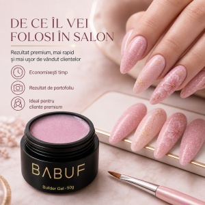 Gel de Constructie Autonivelant | Glitter Pink Cloud | BGG6 | 50g - Img 7